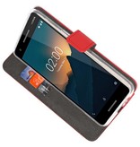 Wallet Cases Hülle für Nokia 2.1 Rot