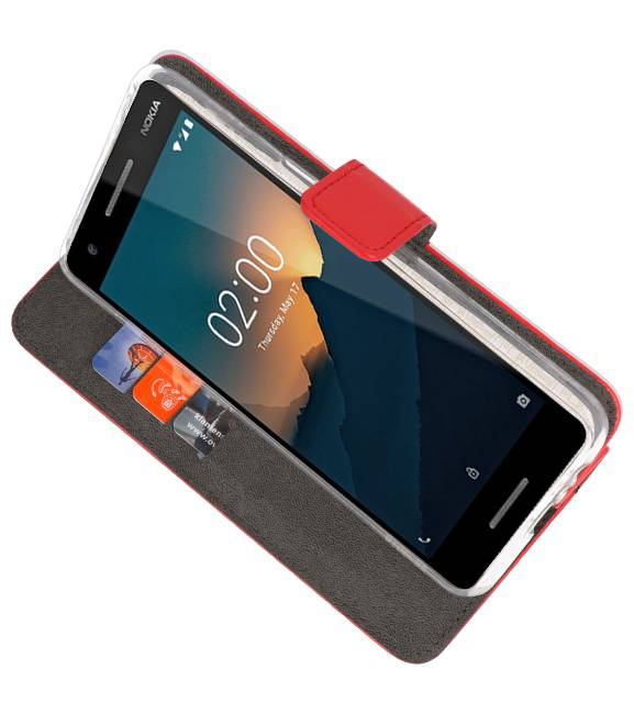 Wallet Cases Hülle für Nokia 2.1 Rot