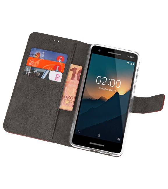 Wallet Cases Tasche für Nokia 2.1 Braun