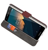 Wallet Cases Tasche für Nokia 2.1 Braun
