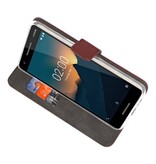 Etuis portefeuille Case pour Nokia 2.1 Brown