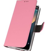 Custodie a portafoglio per Nokia 2.1 rosa