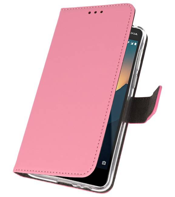 Etuis portefeuille pour Nokia 2.1 Pink