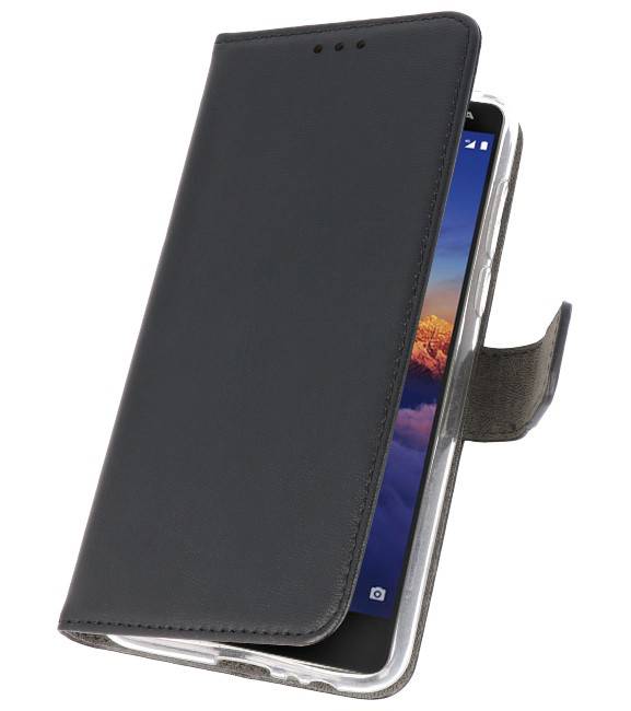 Wallet Cases Tasche für Nokia 3.1 Schwarz