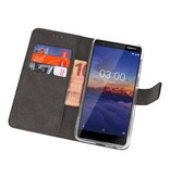 Etuis portefeuille Case pour Nokia 3.1 Black