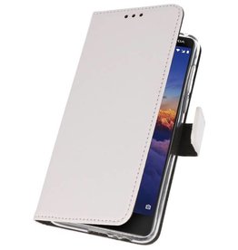 Funda Cartera Funda Para Nokia 3.1 Blanco