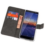 Wallet Cases Hoesje voor Nokia 3.1 Wit