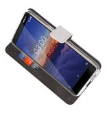 Funda Cartera Funda Para Nokia 3.1 Blanco