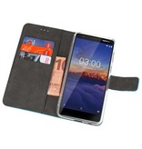 Funda Cartera Funda para Nokia 3.1 Azul