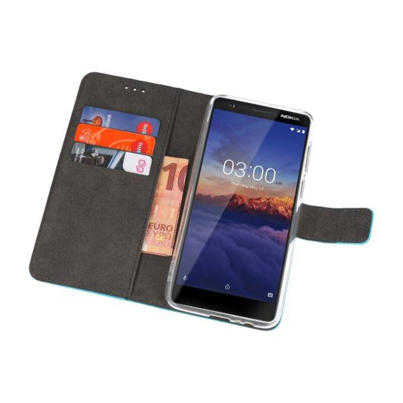 Custodia a Portafoglio per Nokia 3.1 Blu