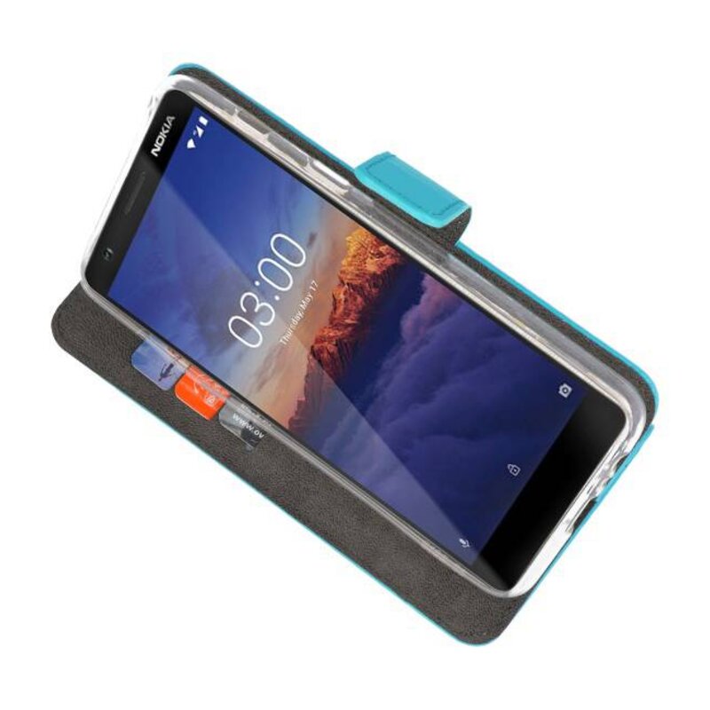 Custodia a Portafoglio per Nokia 3.1 Blu