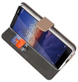 Wallet Cases Hoesje voor Nokia 3.1 Goud