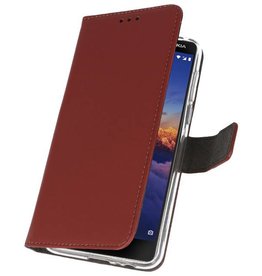 Custodia a Portafoglio per Nokia 3.1 Marrone