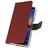 Etuis portefeuille Case pour Nokia 3.1 Brown