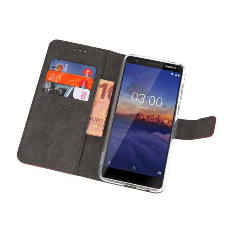 Custodia a Portafoglio per Nokia 3.1 Marrone