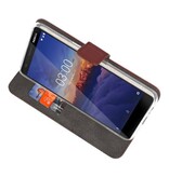 Etuis portefeuille Case pour Nokia 3.1 Brown