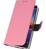 Wallet Cases Hoesje voor Nokia 3.1 Roze