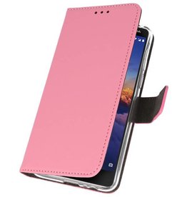 Etuis portefeuille Case pour Nokia 3.1 Pink