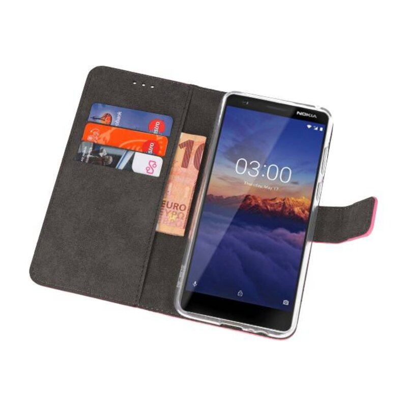 Wallet Cases Case for Nokia 3.1 Pink
