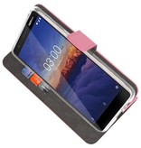 Wallet Cases Hoesje voor Nokia 3.1 Roze