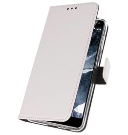 Fundas billeteras para Nokia 5.1 blanco