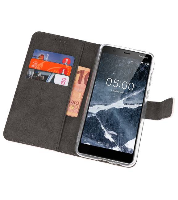 Fundas billetera para nokia 5.1 blanco