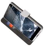 Wallet Cases Hoesje voor Nokia 5.1 Wit