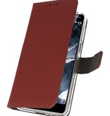 Custodie a portafoglio per Nokia 5.1 Brown