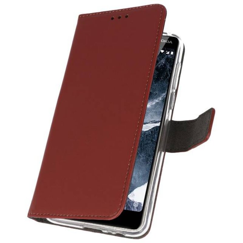 Wallet Cases for Nokia 5.1 Brown
