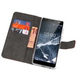 Cajas de la cartera para Nokia 5.1 marrón