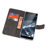 Custodie a portafoglio per Nokia 5.1 Brown