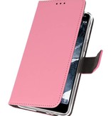 Custodia a Portafoglio per Nokia 5.1 Rosa