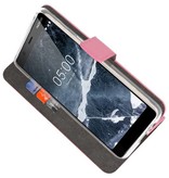 Wallet Cases Hoesje voor Nokia 5.1 Roze