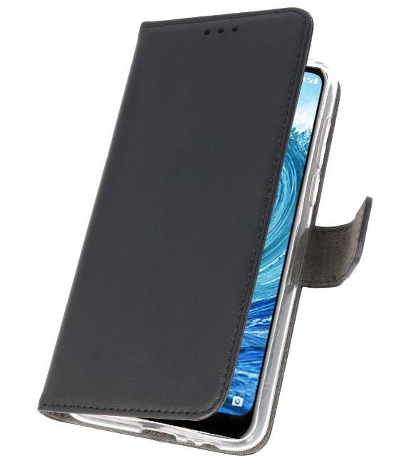 Custodie a portafoglio per Nokia X5 5.1 Plus Black