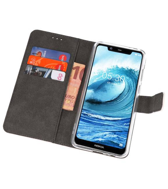 Wallet Cases für Nokia X5 5.1 Plus Weiß