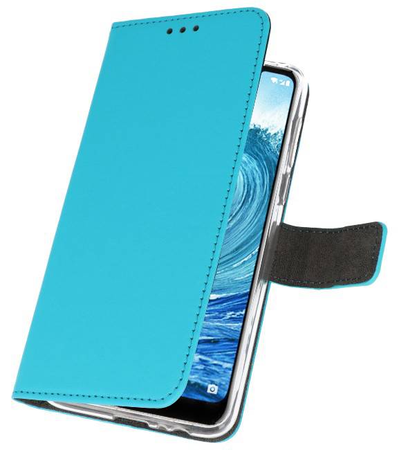 Cajas de la cartera para Nokia X5 5.1 Plus azul