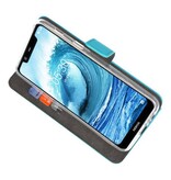 Custodie a portafoglio per Nokia X5 5.1 Plus Blue
