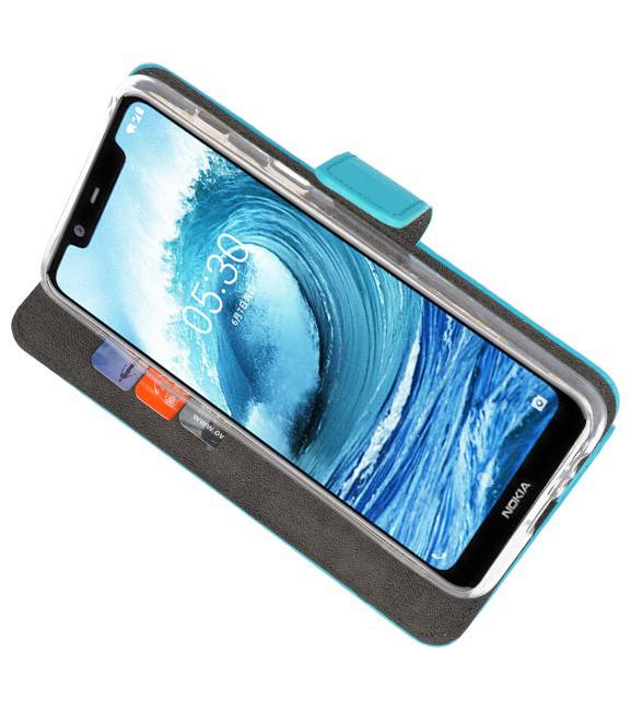 Cajas de la cartera para Nokia X5 5.1 Plus azul