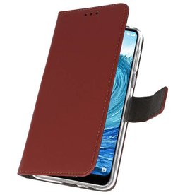 Custodie a portafoglio per Nokia X5 5.1 Plus Brown