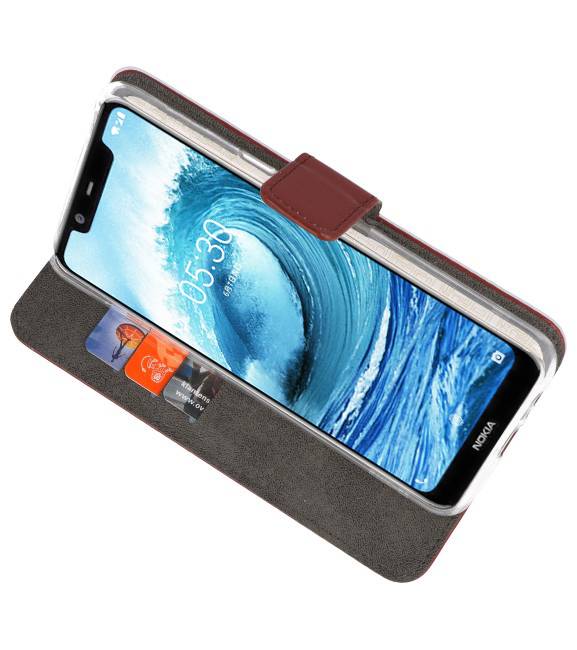 Wallet Cases für Nokia X5 5.1 Plus Braun