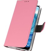 Custodie a portafoglio per Nokia X5 5.1 Plus Pink
