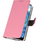 Wallet Cases Hoesje voor Nokia X5 5.1 Plus Roze