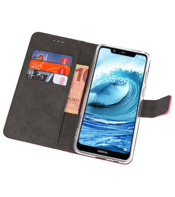 Wallet Cases für Nokia X5 5.1 Plus Pink