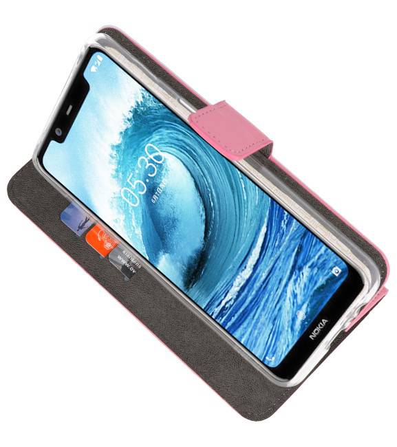 Wallet Cases für Nokia X5 5.1 Plus Pink