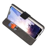 Portafoglio Custodie per Nokia X6 6.1 Plus Nero