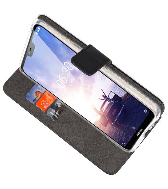 Wallet Cases für Nokia X6 6.1 Plus Schwarz