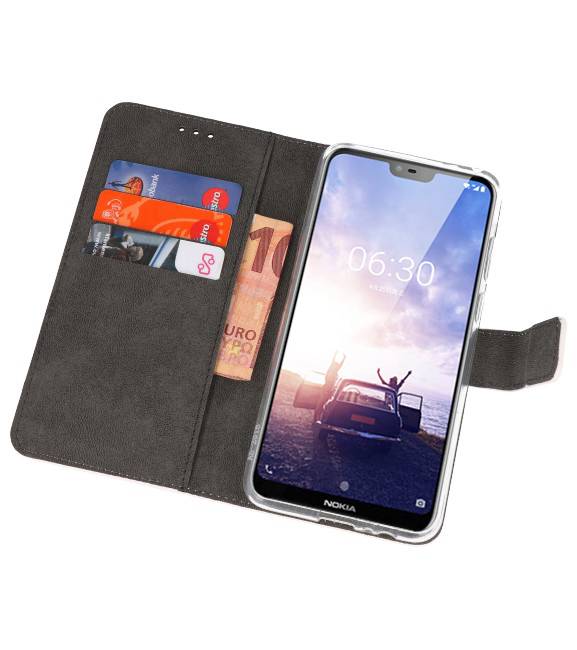 Wallet Cases für Nokia X6 6.1 Plus Weiß