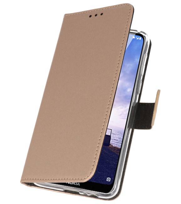 Wallet Cases for Nokia X6 6.1 Plus Gold