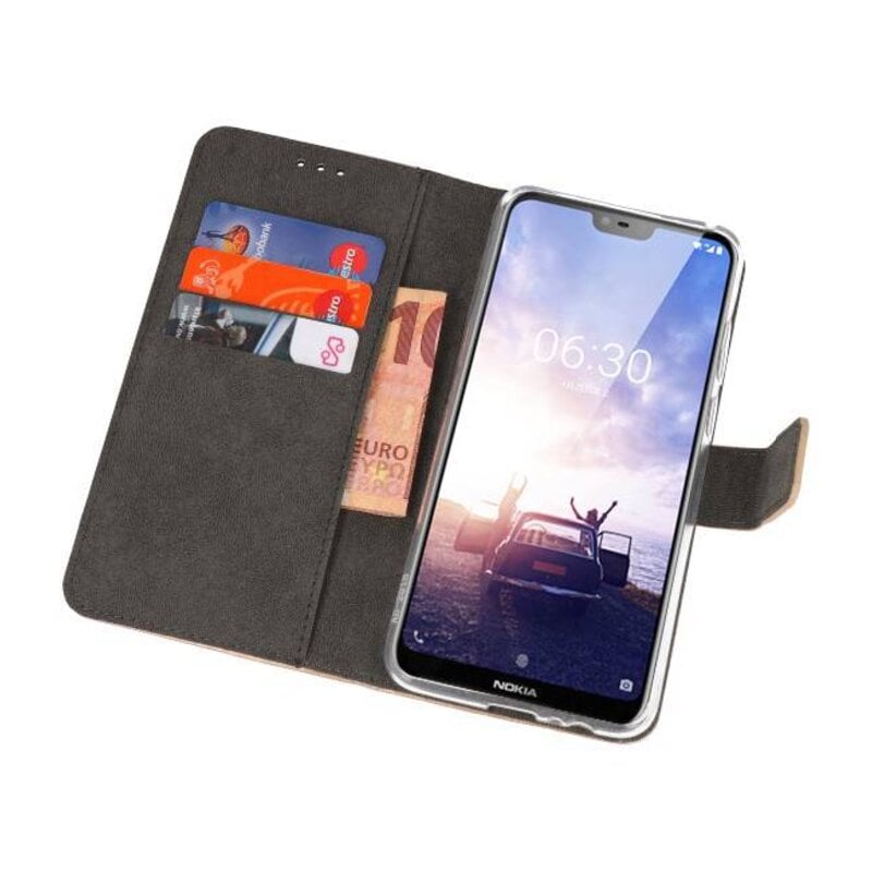 Wallet Cases for Nokia X6 6.1 Plus Gold
