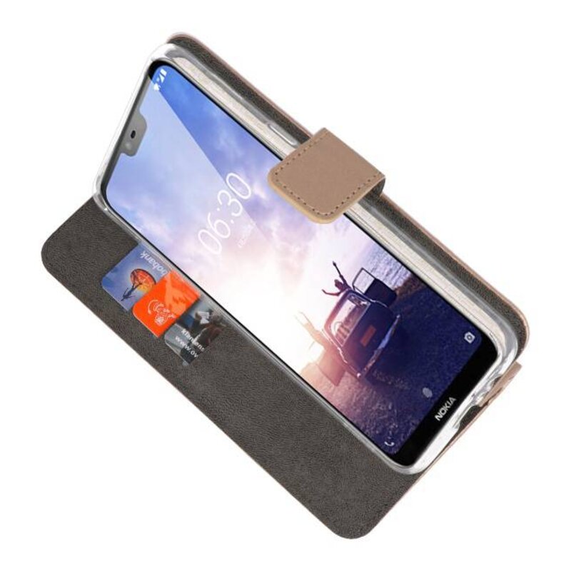 Custodie a portafoglio per Nokia X6 6.1 Plus Gold